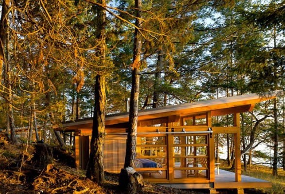 log cabin resorts in maine